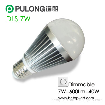 B22 520Lm Dimmable 7W  LED Light  Bulb